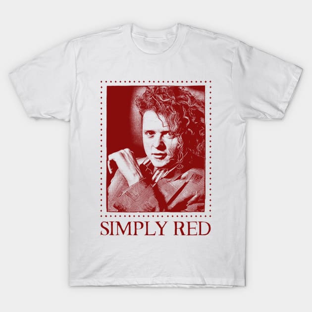 Simple red shop t shirt